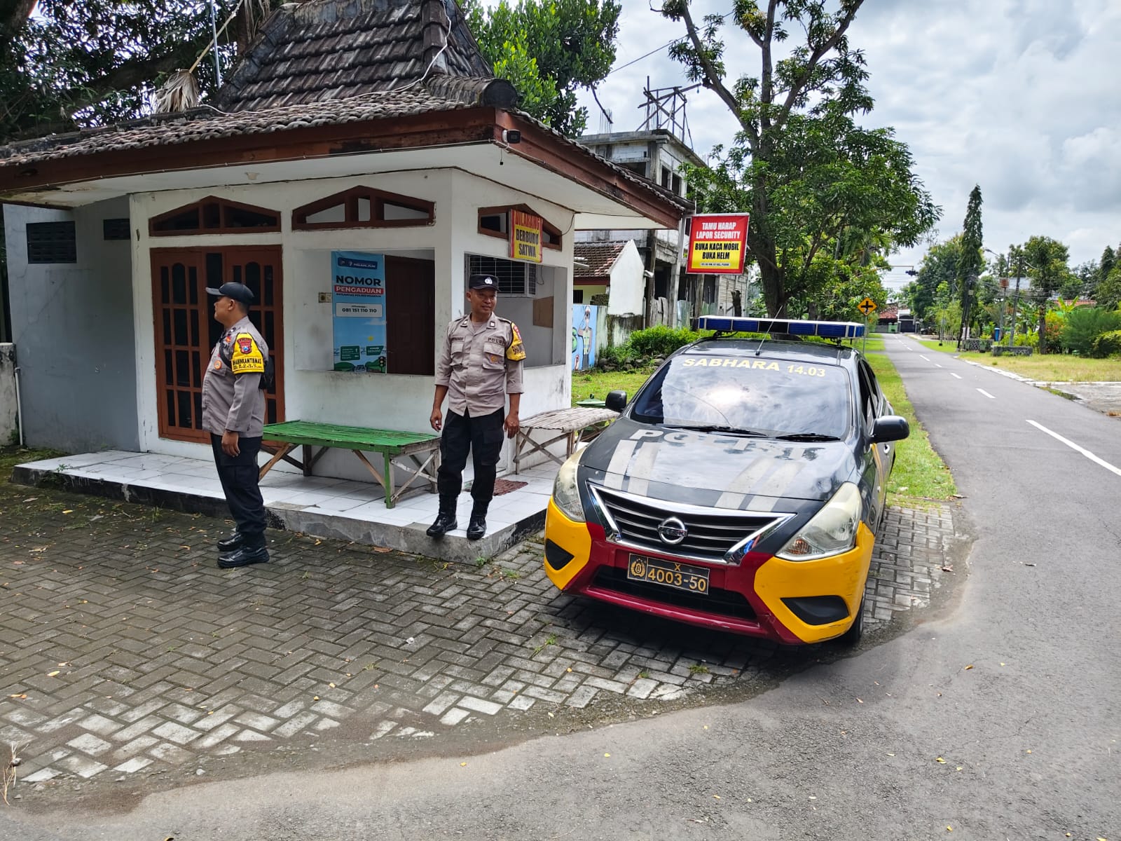 Antisipasi Curat Rumah Kosong, Polsek Nganjuk Kota Sambangi Perumahan Saat Libur Lebaran