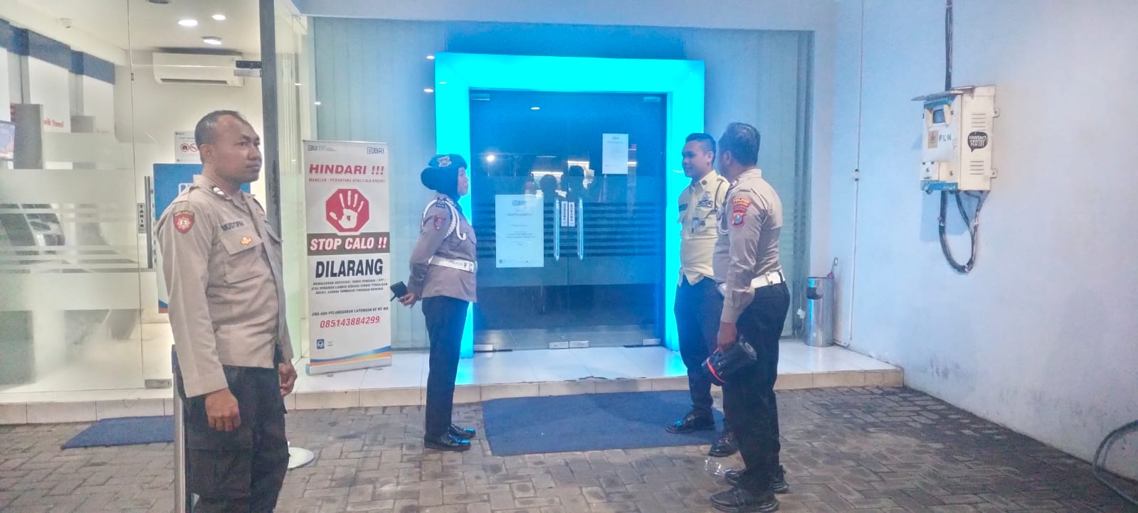 Antisipasi Kejahatan di ATM, Polsek Kertosono Patroli Perbankan