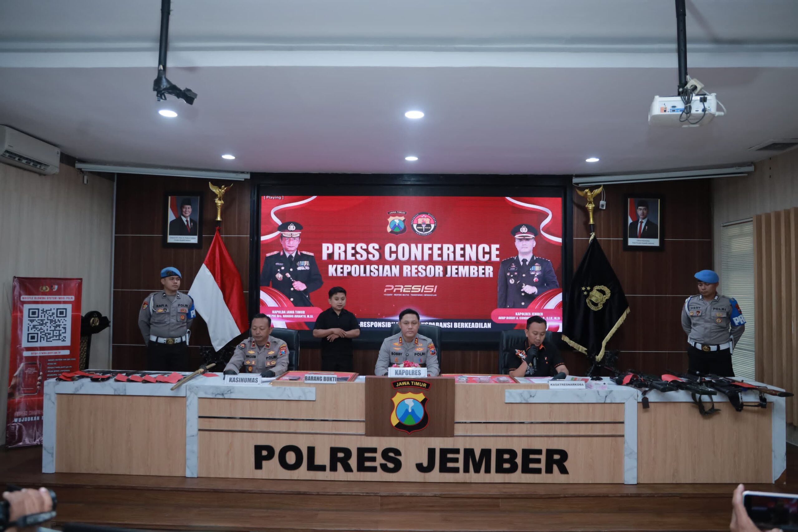 Polres Jember Amankan 18 Tersangka Narkoba Sepanjang Bulan Maret 2026