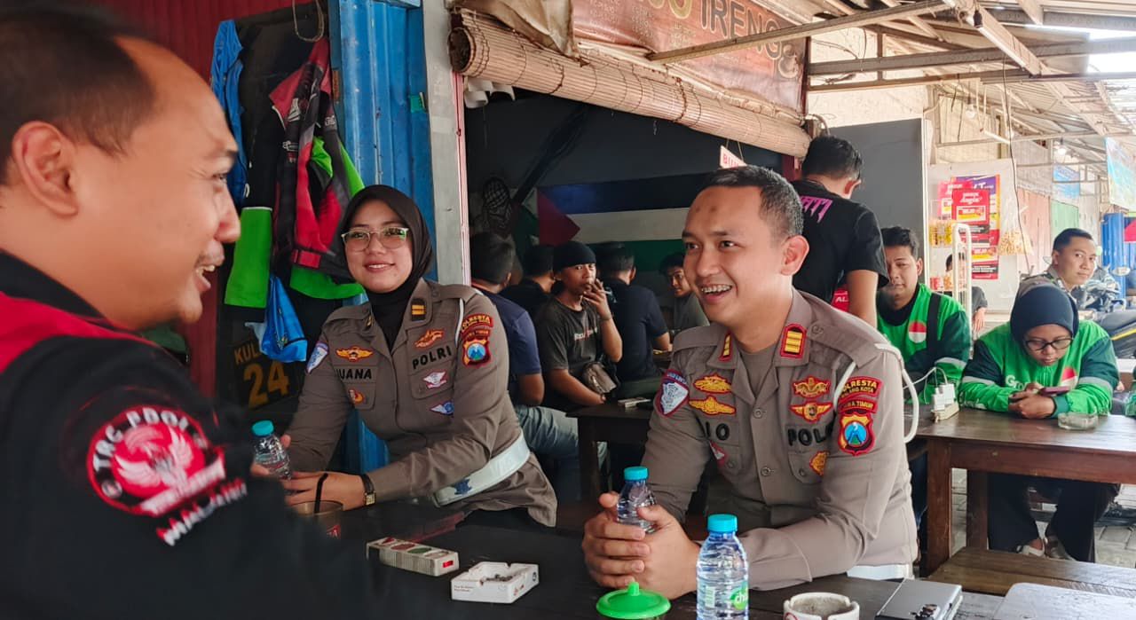 Polresta Malang Kota Rangkul Komunitas Ojol Waspadai Dampak Isu Global