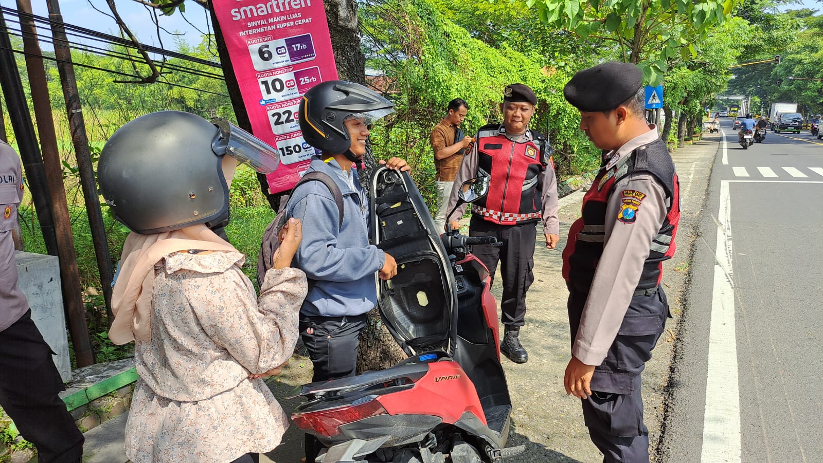 Ratusan Personel Polres Nganjuk Dilibatkan, Pengamanan Jalur IKSPI Kera Sakti Berlangsung Ketat