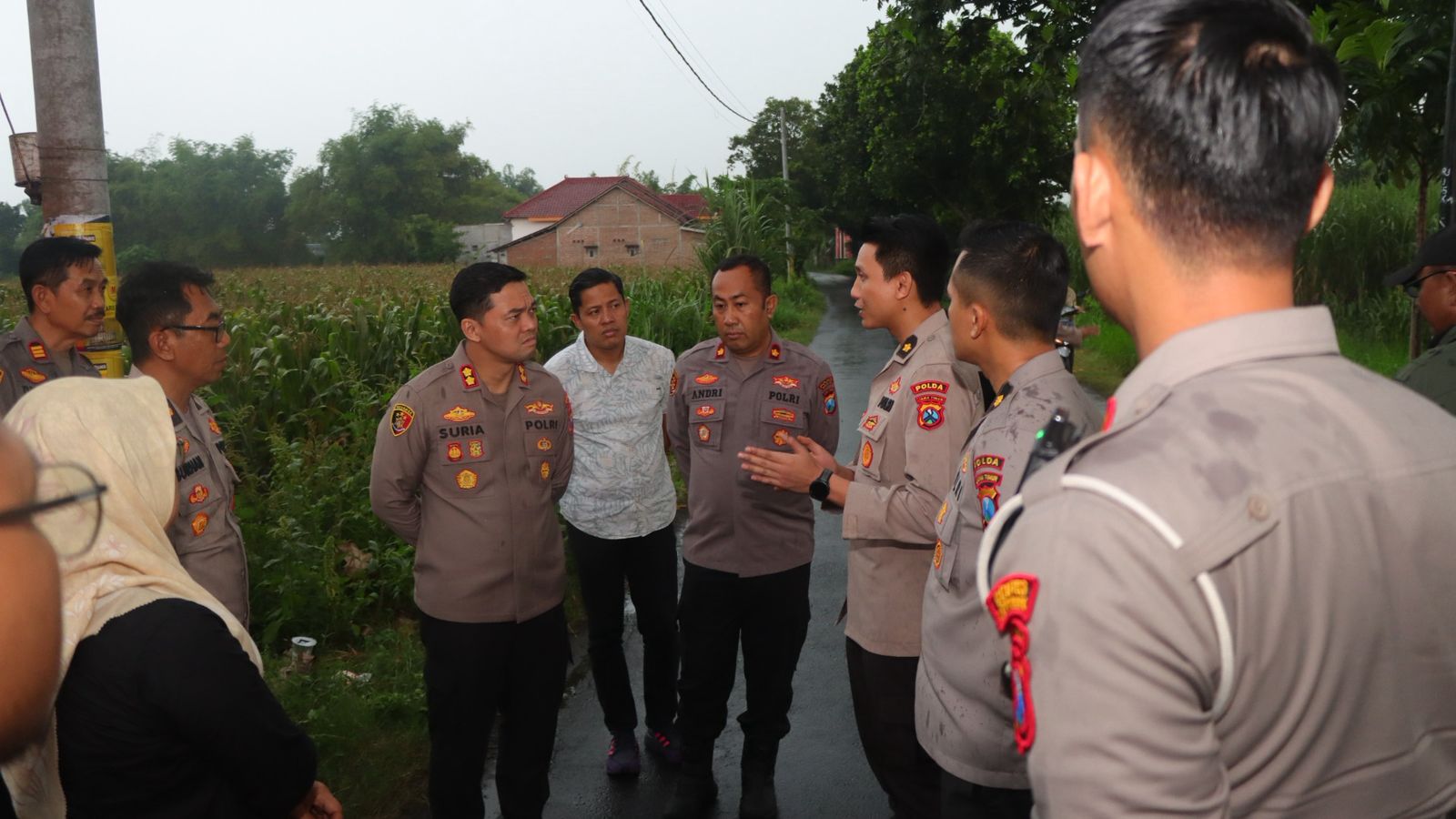 Kapolres Nganjuk Cek 15 Hektare Lahan Jagung, Libatkan Dinas Terkait Perkuat Ketahanan Pangan