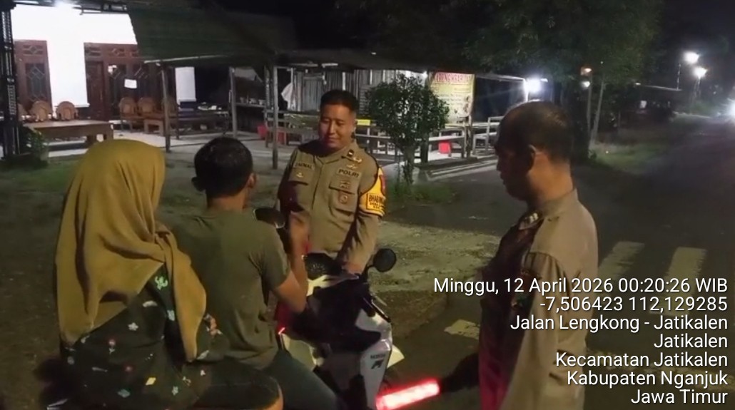 Antisipasi Cegah Gesekan Antar Perguruan Silat, Sajam, handak Polsek Jatikalen Laksanakan Operasi Sreg di depan mapolsek