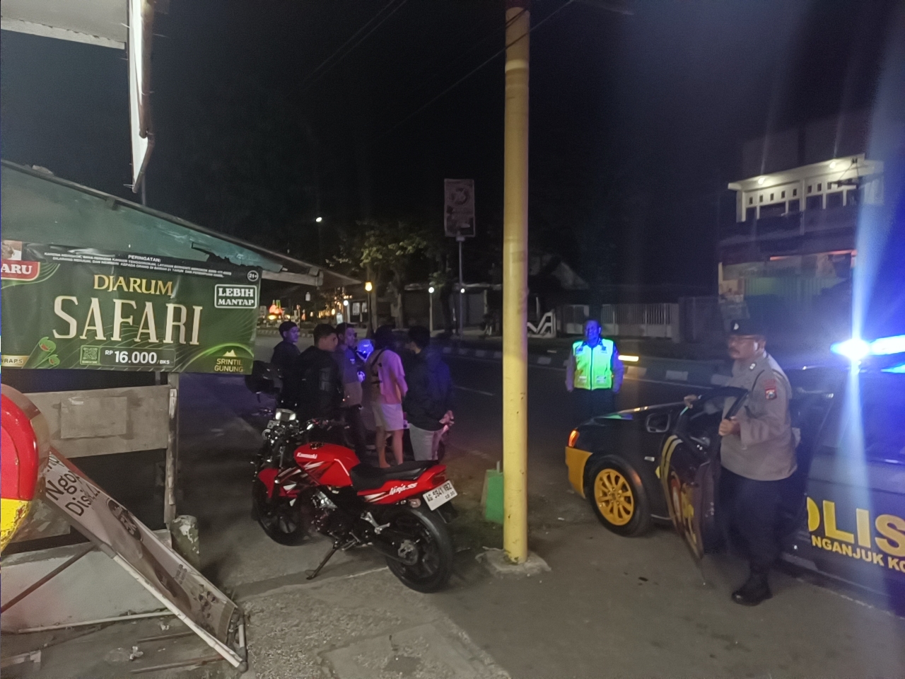 Stop Balap Liar, Polsek Nganjuk Kota Intensifkan Patroli Rutin dan Himbau Pemuda Jaga Kondusifitas