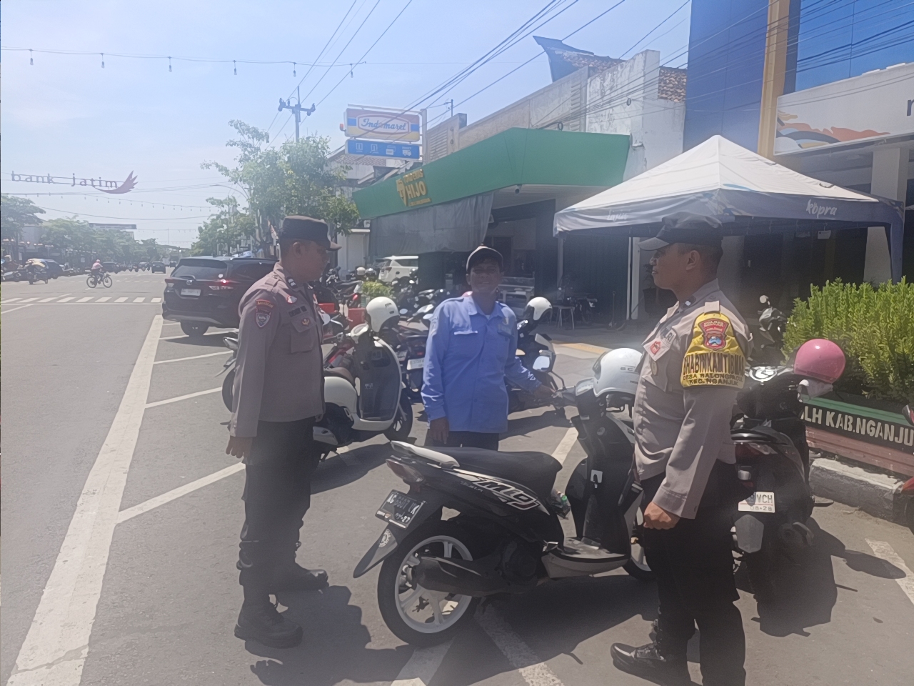 Patroli Weekend, Polsek Nganjuk Kota Tingkatkan Kewaspadaan Antisipasi Curanmor dan Kriminalitas