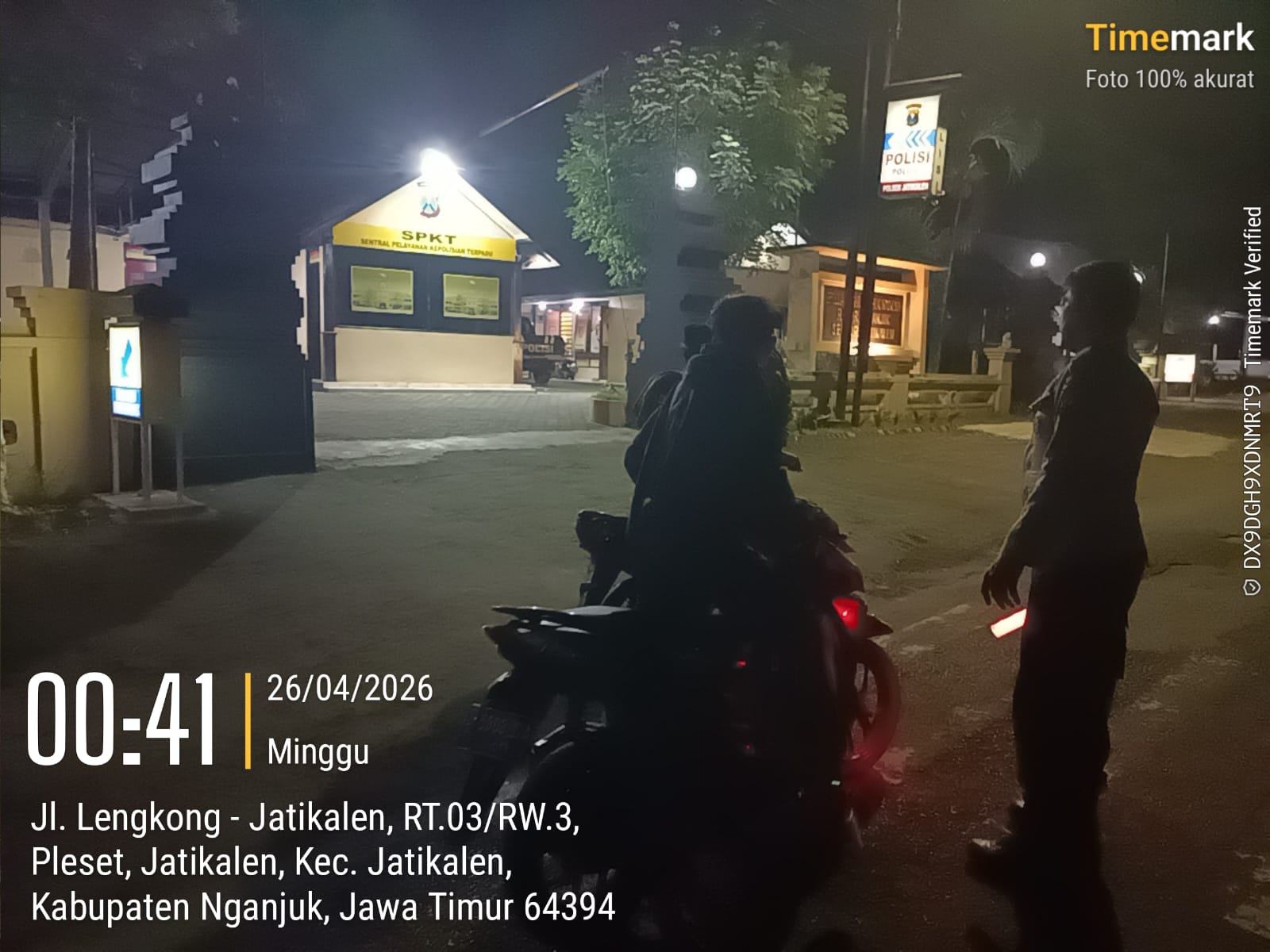 Antisipasi Cegah Gesekan Antar Perguruan Silat, Sajam, handak Polsek Jatikalen Laksanakan Operasi Sreg di depan mapolsek