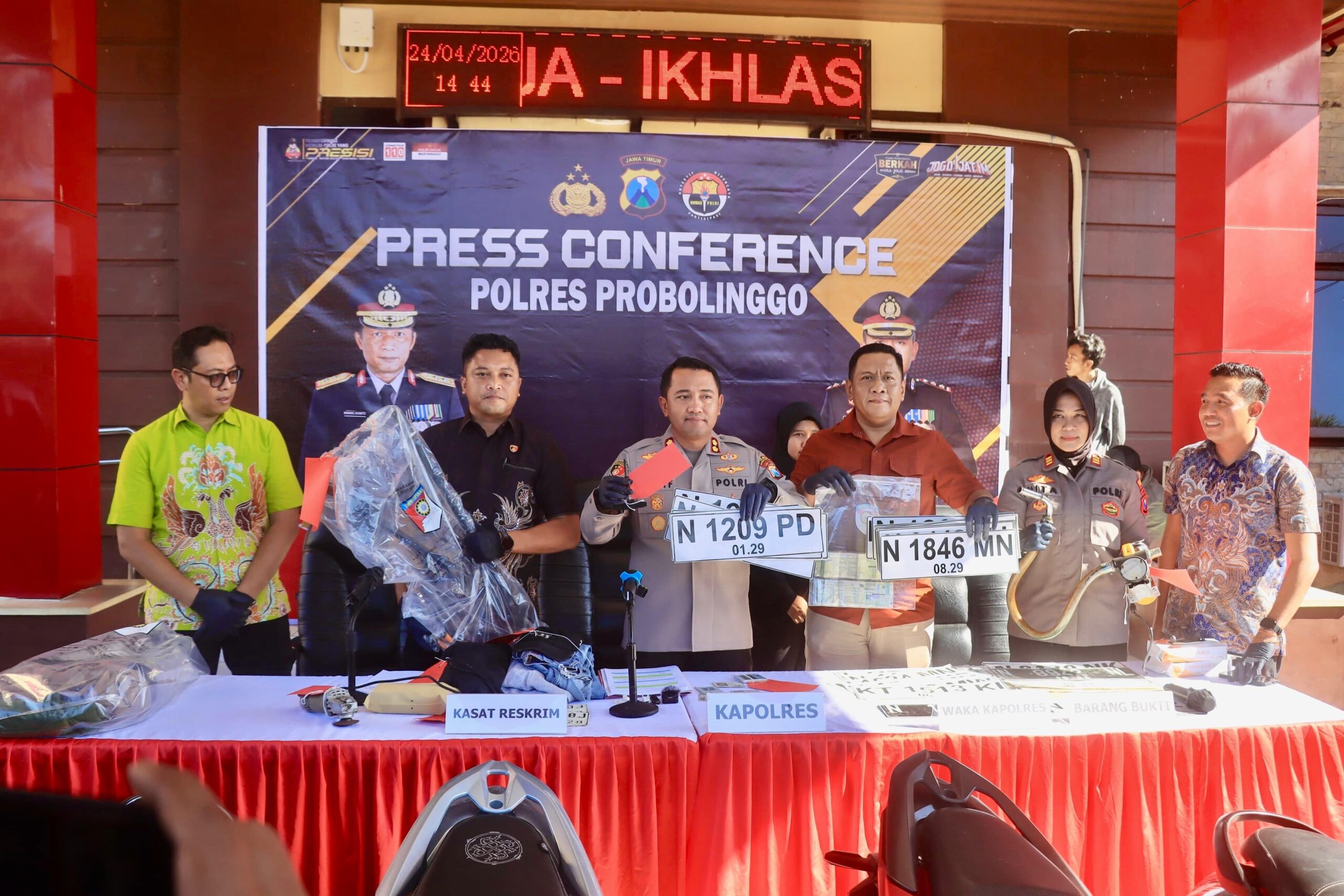 Polres Probolinggo Amankan Tujuh Tersangka Curas dan Curanmor