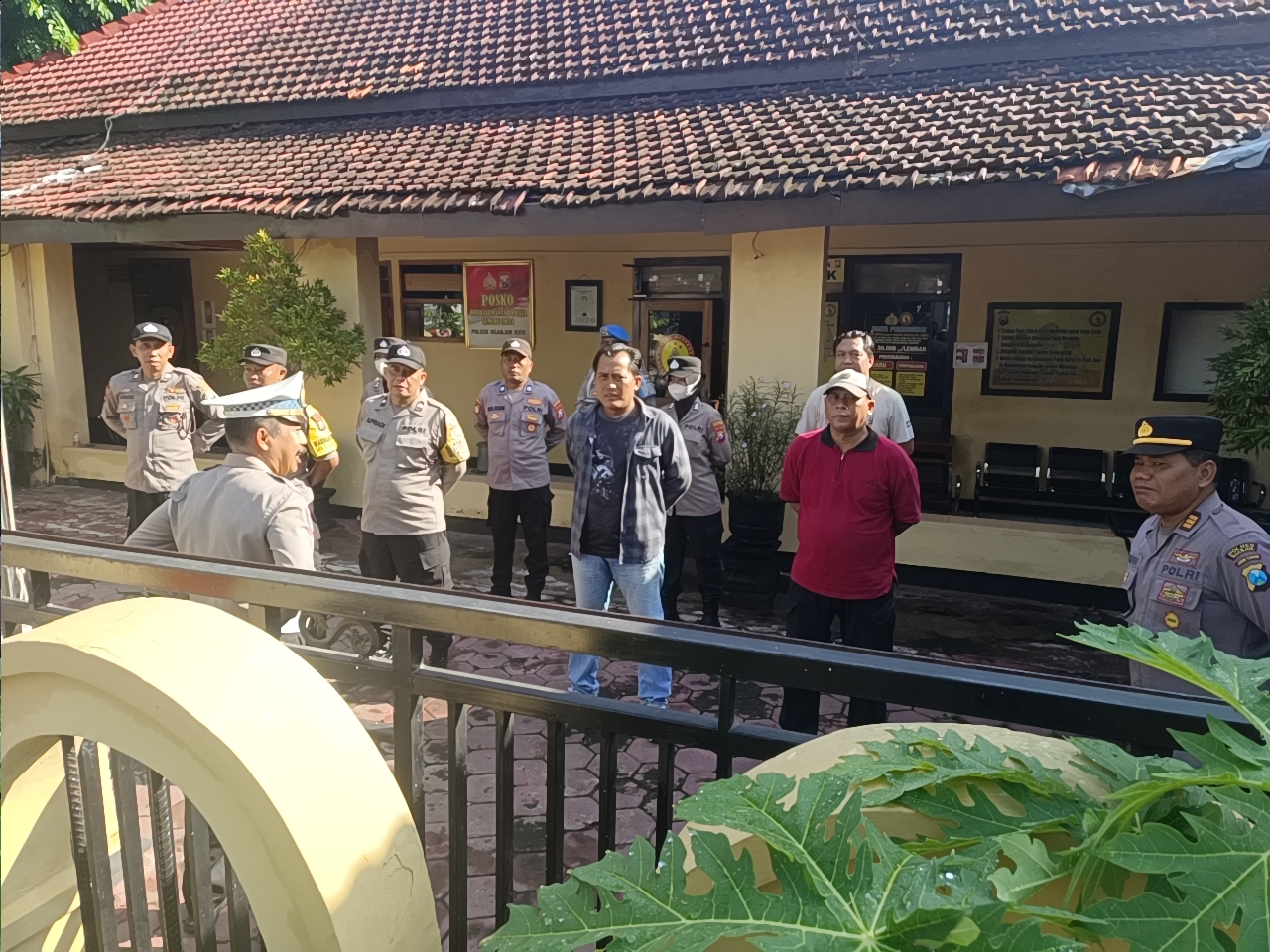 Polsek Nganjuk Kota Siagakan Personel Amankan Hari Buruh Internasional 1 Mei 2026