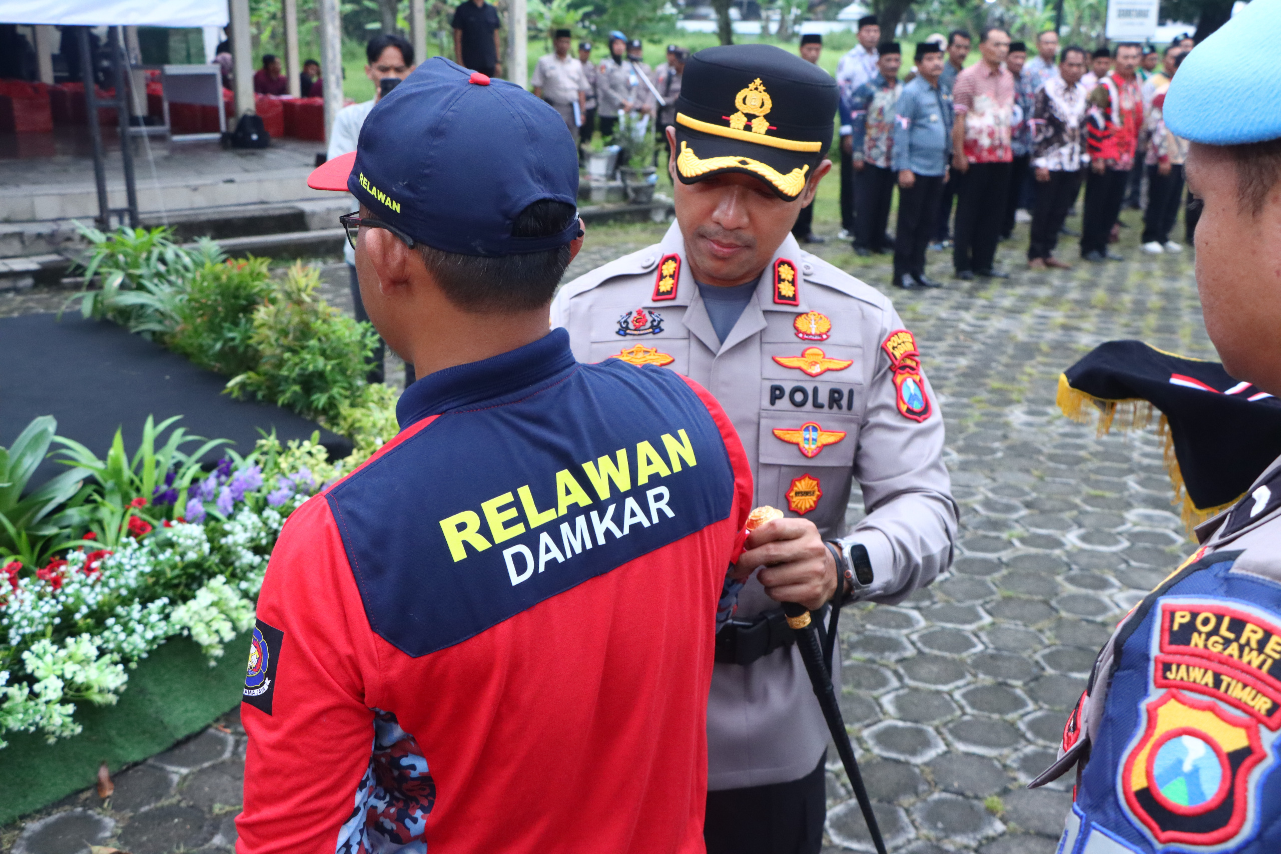 Polres Ngawi Perkuat Jaga Kondusifitas Wilayah dengan Sabuk Kamtibmas