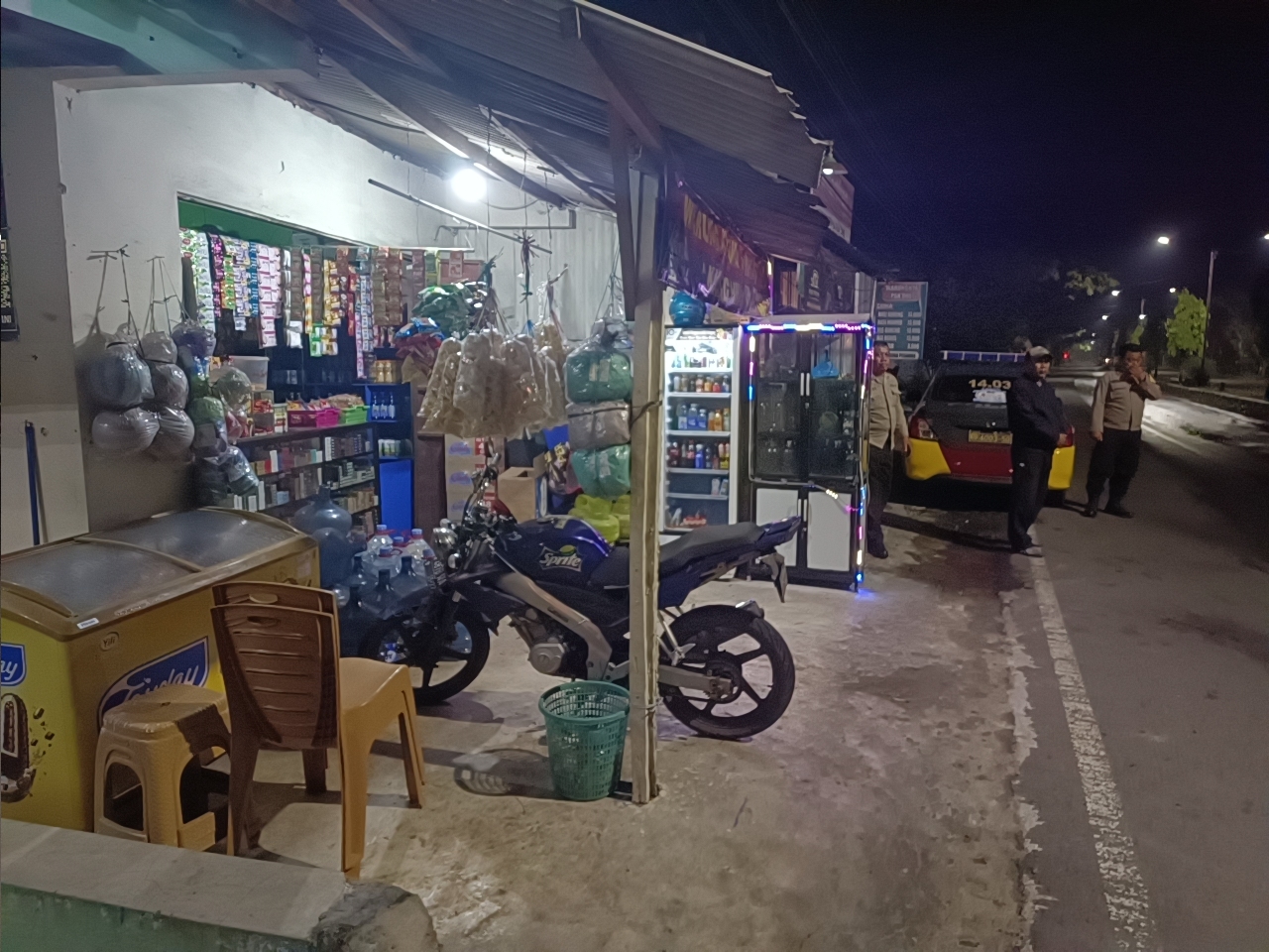 Jaga Kamtibmas Tetap Kondusif, Polsek Nganjuk Kota Gencarkan Giat S.R.E.G di Malam Hari