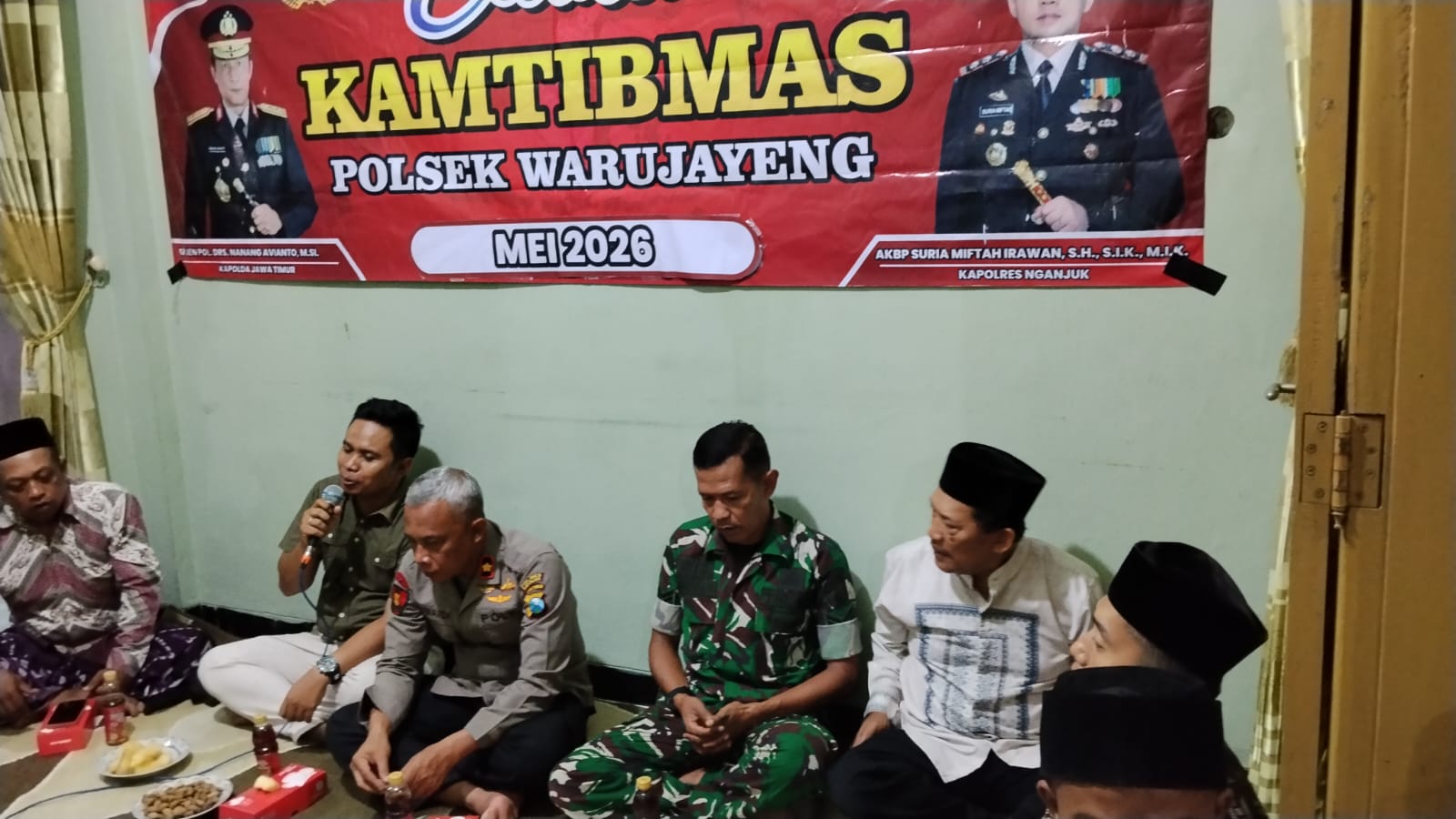 Kapolsek Warujayeng Gelar Curhat Kamtibmas Bersama Warga, Bahas Balap Liar dan Kenakalan Remaja