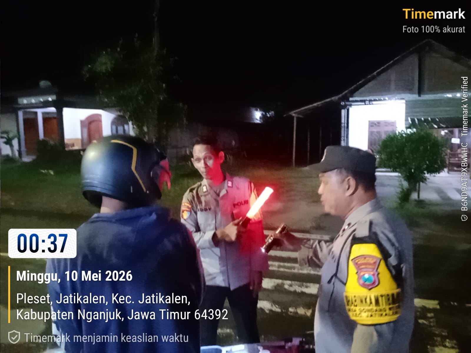 ‎Antisipasi Cegah Gesekan Antar Perguruan Silat, Sajam, handak Polsek Jatikalen Laksanakan Operasi Sreg di depan mapolsek
