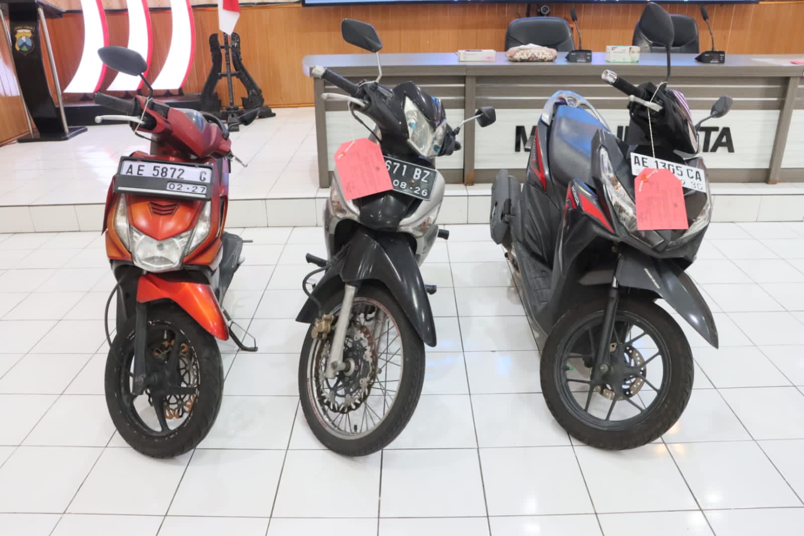 Polres Madiun Kota Ungkap Dua Kasus Curanmor Amankan 2 Tersangka