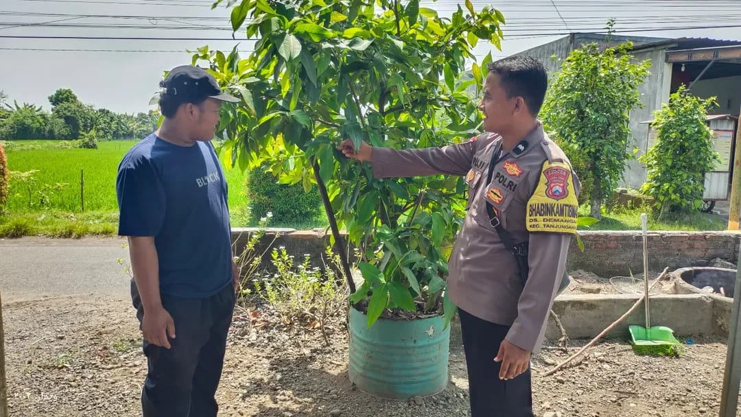 Tong Bekas Disulap Jadi Kebun Buah, Inovasi Warga Demangan Dapat Pendampingan Polisi