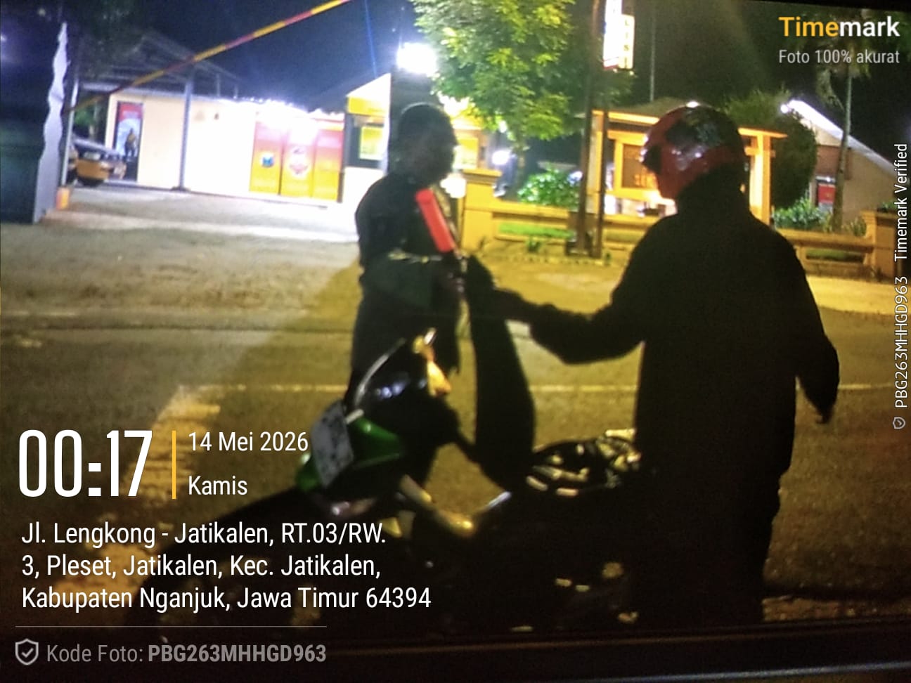Antisipasi Cegah Gesekan Antar Perguruan Silat, Sajam, handak Polsek Jatikalen Laksanakan Operasi Sreg di depan mapolsek