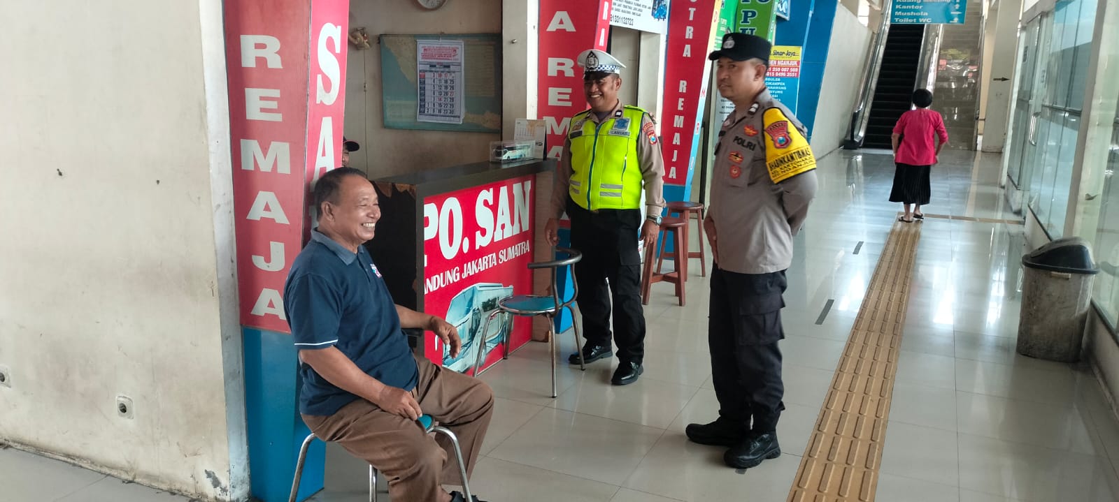 Patroli Cipta Kondisi Polsek Nganjuk Kota Sasar Terminal Bus Anjuk Ladang Nganjuk