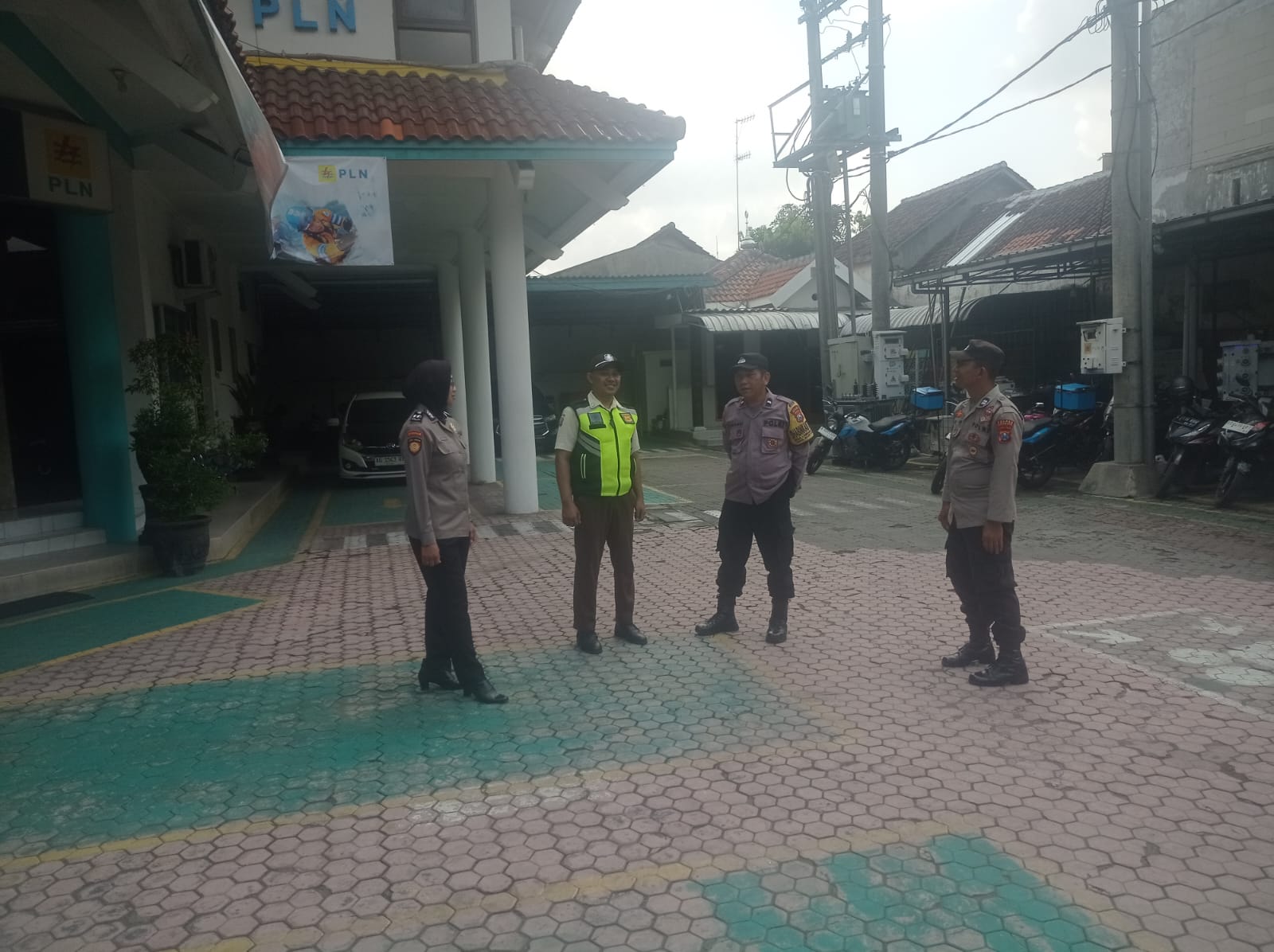 Antisipasi Curanmor, Polsek Kertosono Gencar Himbau Masyarakat saat Patroli Obyek Vital