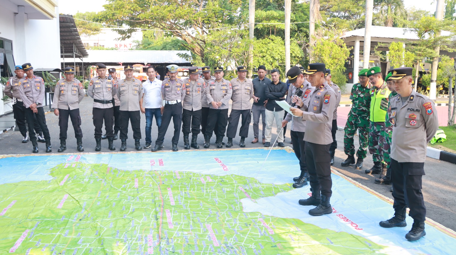 Polres Nganjuk Siagakan Ratusan Personel, SREG Diterapkan Antisipasi Kerawanan Malam 1 Suro 2026