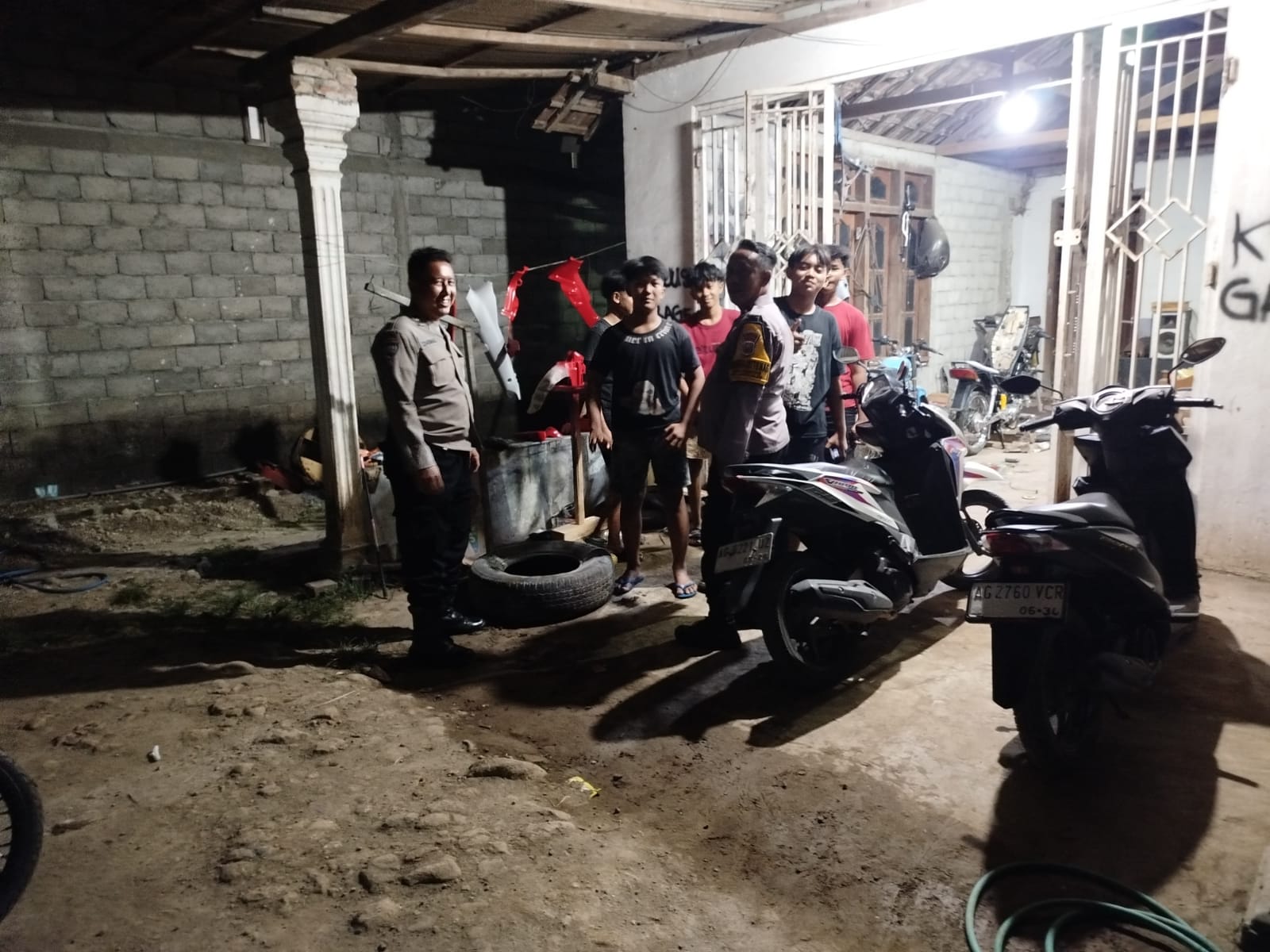 Bhabinkamtibmas Desa Lumpang kuwek Polsek Jatikalen Ajak Pemuda Peran Aktif Jaga Kamtibmas