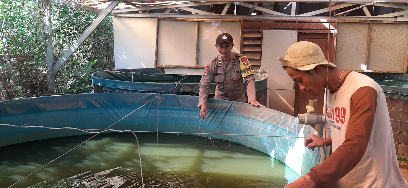 Singkong, Perikanan hingga Peternakan, Bhabinkamtibmas Desa Duren Kawal P2B Terpadu