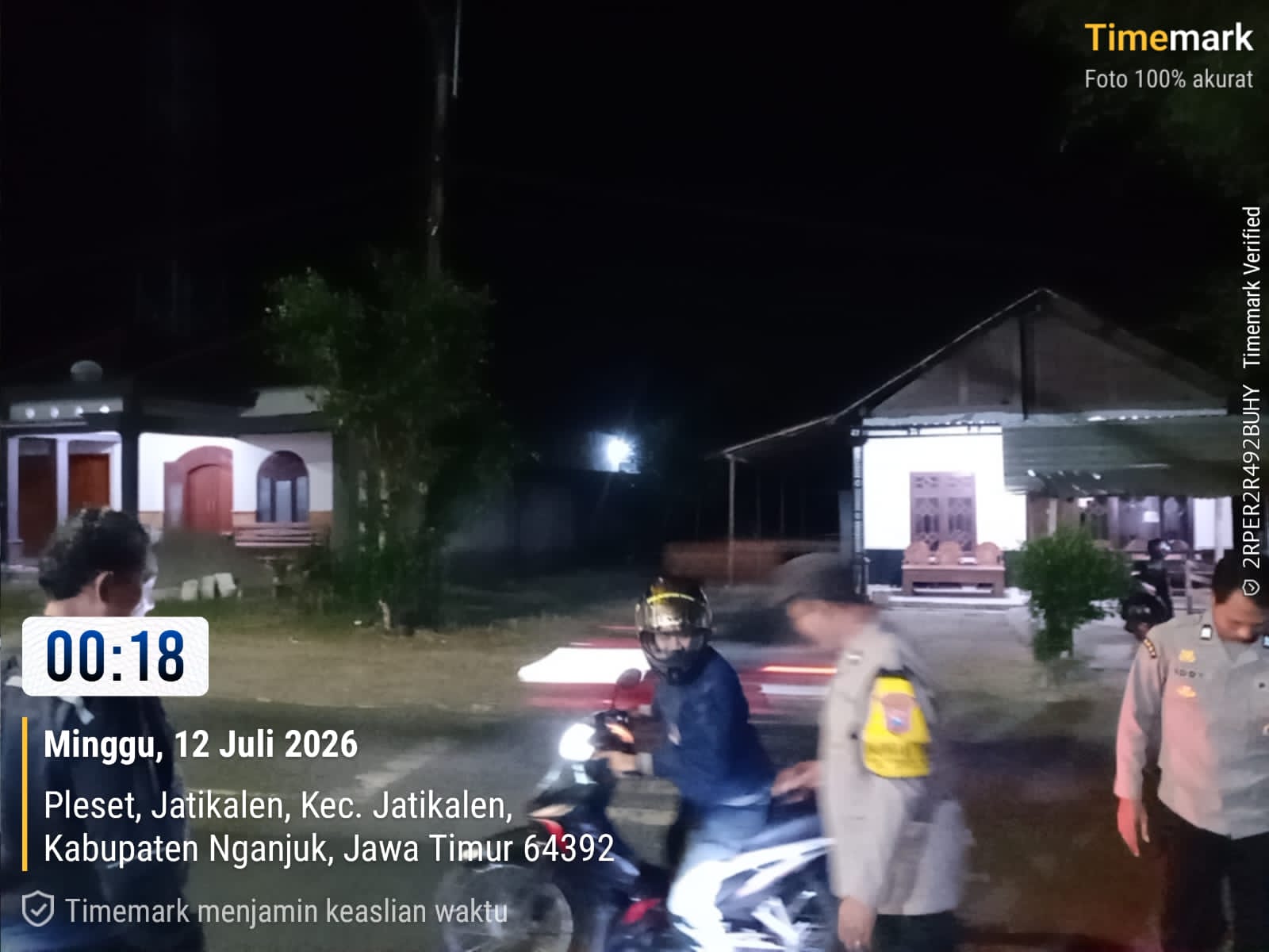 Antisipasi Cegah Gesekan Antar Perguruan Silat, Sajam, handak Polsek Jatikalen Laksanakan Operasi Sreg di depan mapolsek