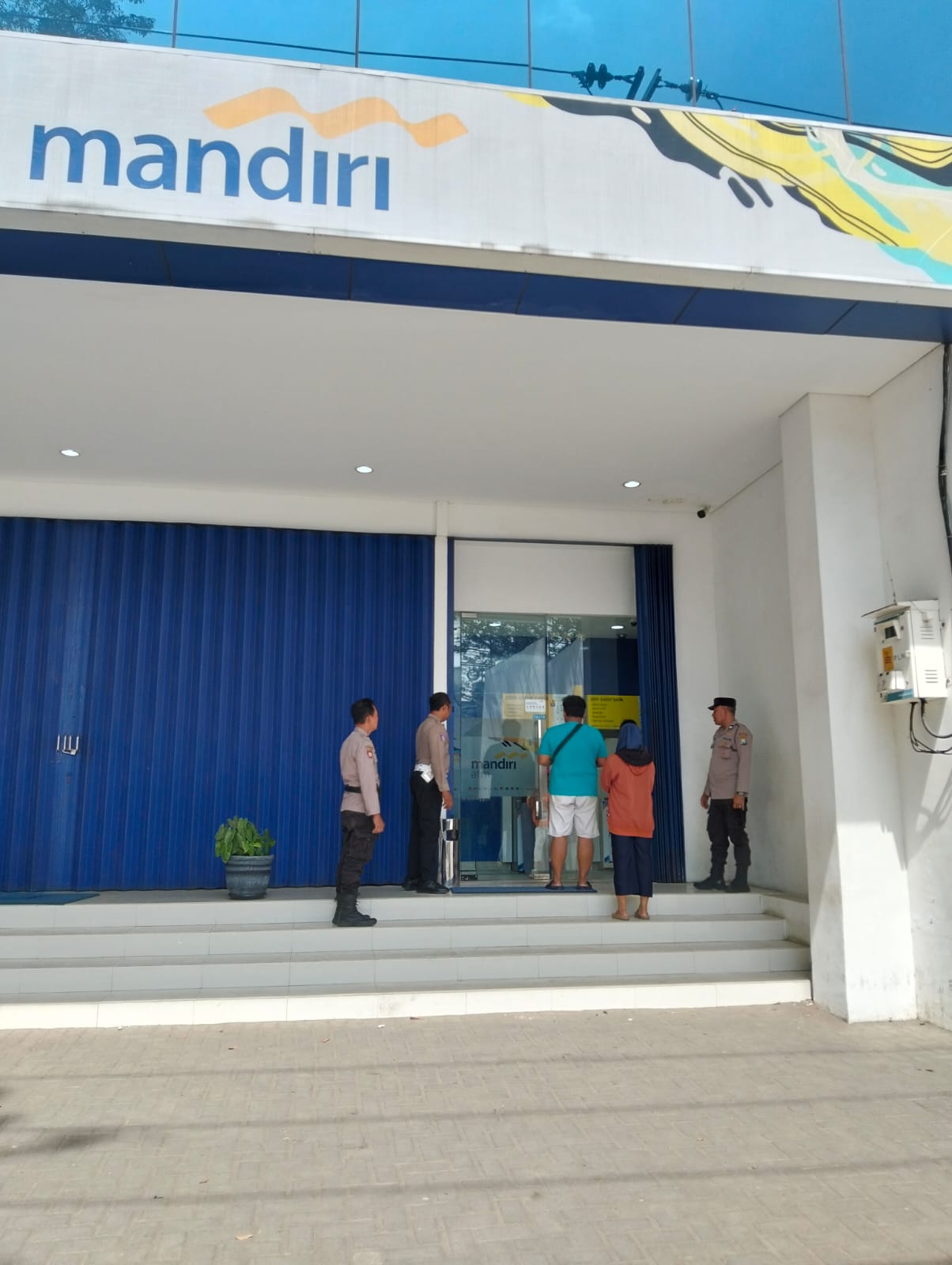 Cegah Tindak Kejahatan di ATM, Polsek Kertosono Gelar Patroli Perbankan