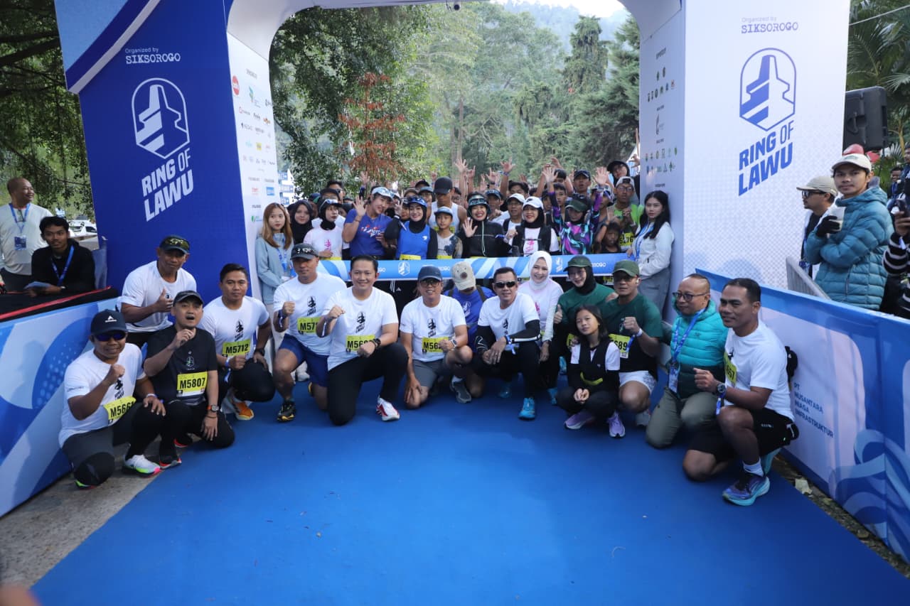 Dukung Pariwisata Polres Magetan Turut Ambil Bagian Trail Run Ring of Lawu 2026