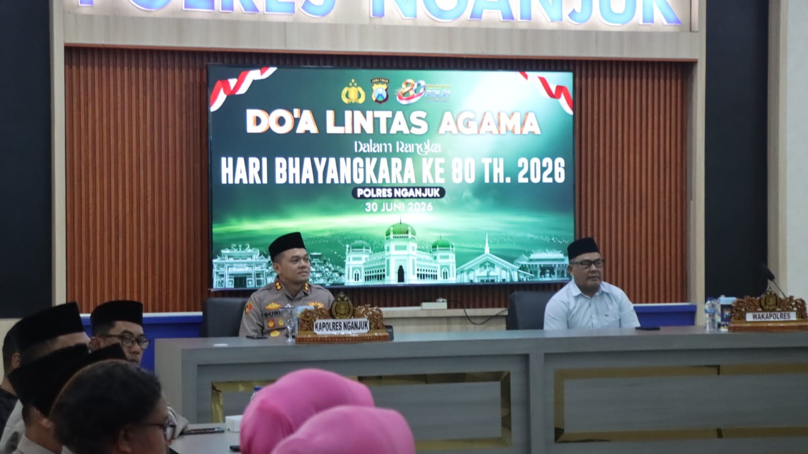 Semangat Hari Bhayangkara ke-80, Polres Nganjuk Gelar Doa Bersama Lintas Agama Wujudkan Polri untuk Masyarakat