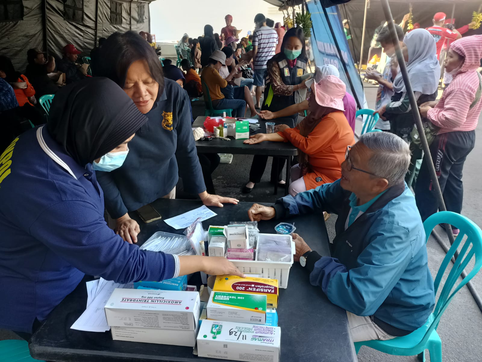 Polresta Malang Kota Gelar Bakkes, 200 Warga Ikuti Cek Kesehatan Gratis di Hari Bhayangkara ke – 80