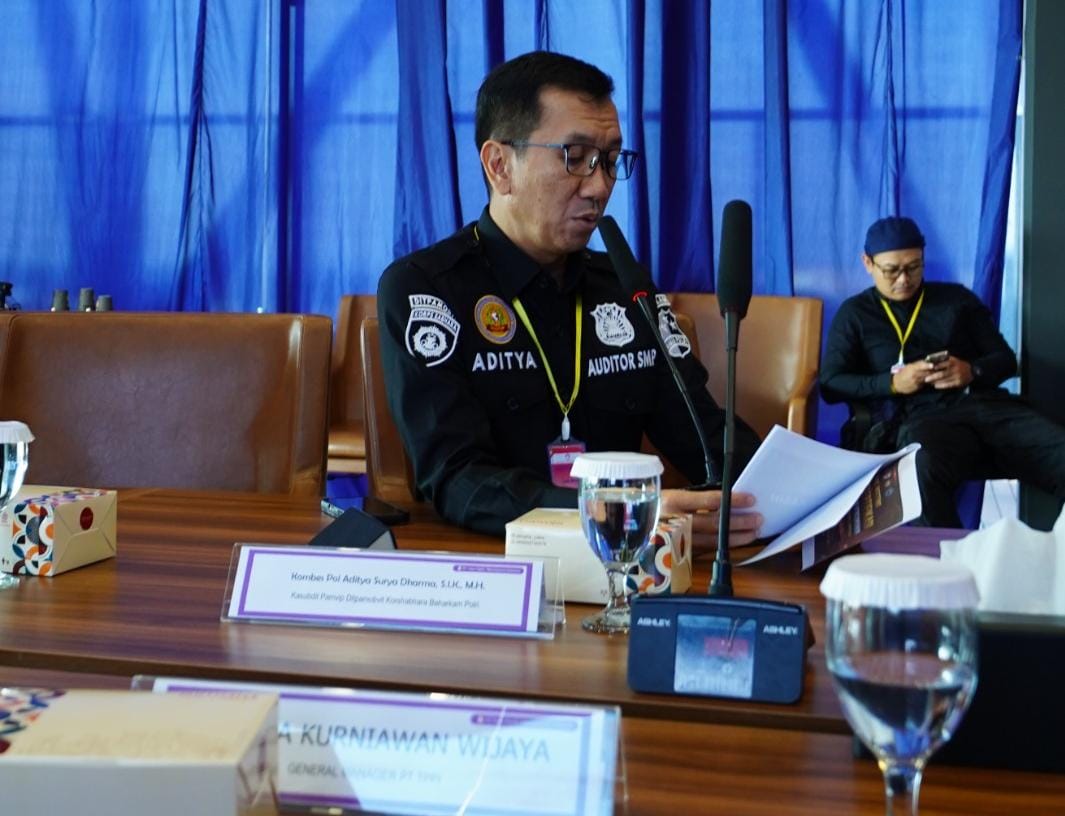 Baharkam Polri Audit Resertifikasi Sistem Manajemen Pengamanan di Obvitnas PT TPPI Tuban Jatim