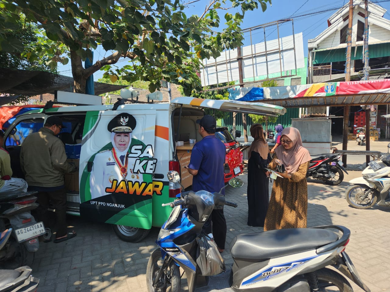 Polantas Menyapa, Samsat Keliling Hadir di Pasar Kerep, Permudah Layanan Pajak Kendaraan