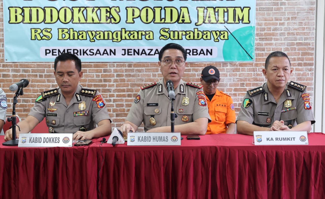 Tim DVI Polda Jatim Berhasil Identifikasi Lima Jenazah Korban KM Mutiara Sentosa II