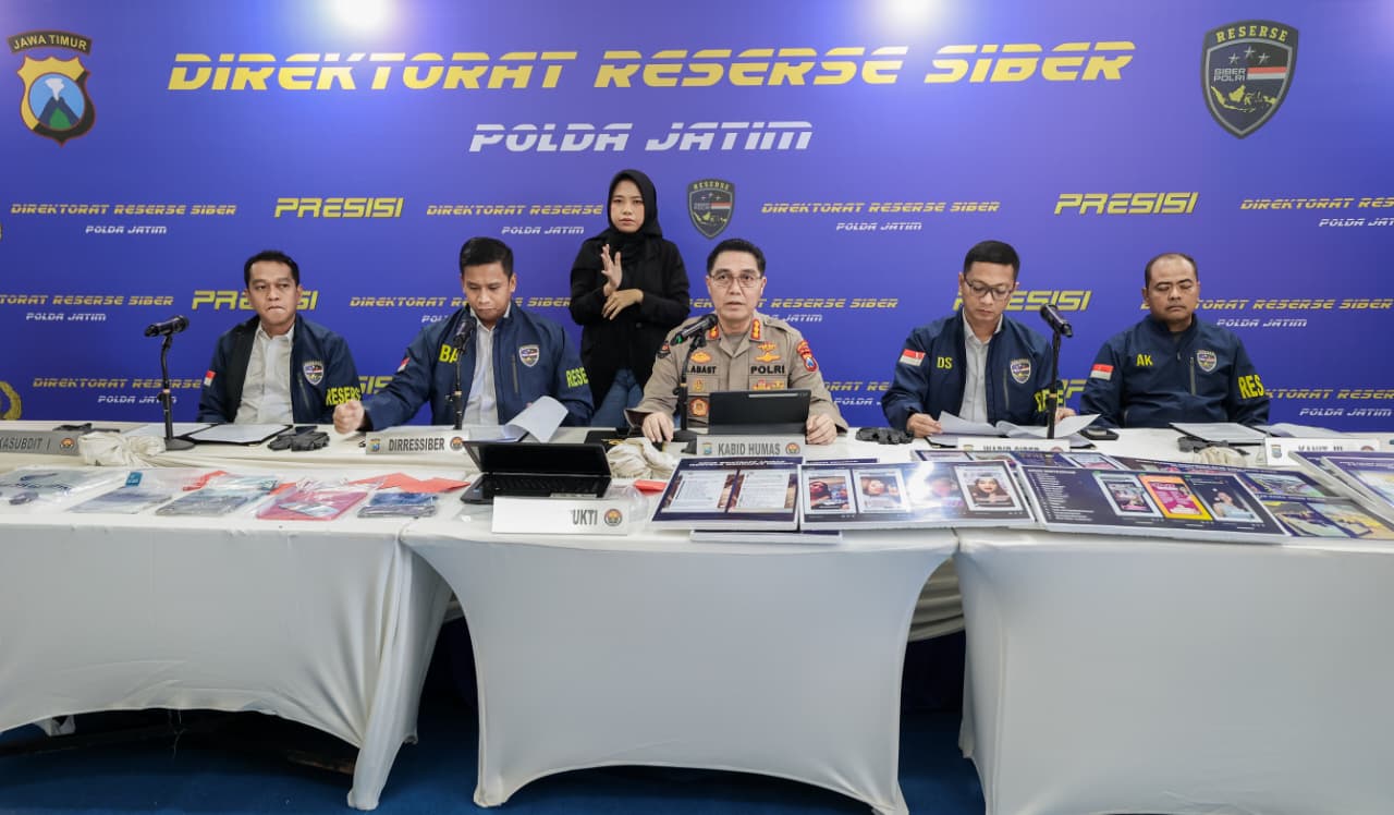 Polda Jatim Bongkar Arisan Online Fiktif Transaksi Capai Rp.71 Miliar