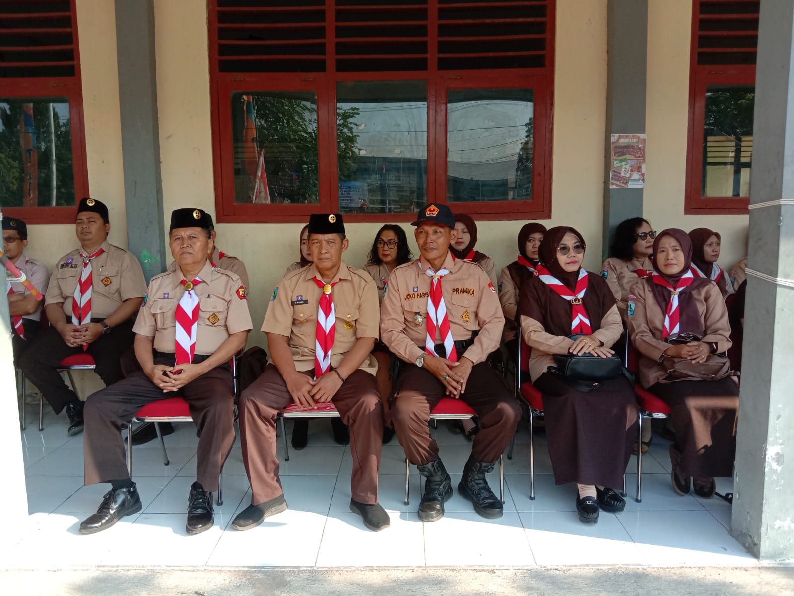 Wakapolsek Warujayeng Hadiri Upacara Hari Pramuka ke-65 Kwartir Ranting Tanjunganom