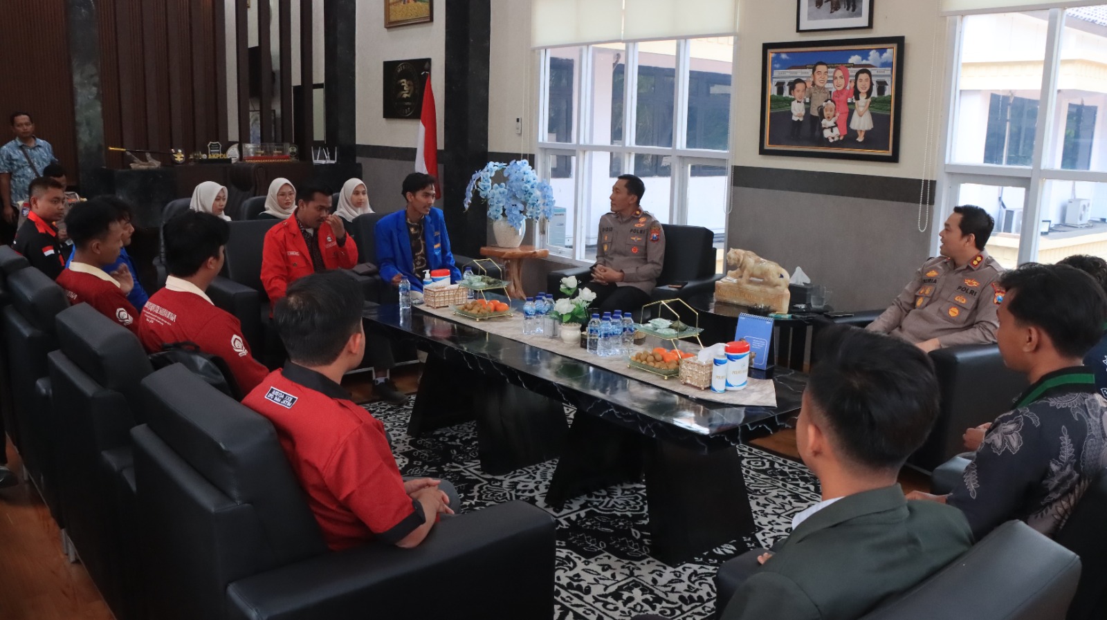 Kapolres Nganjuk Ajak Mahasiswa Jaga Kondusifitas dan Utamakan Musyawarah