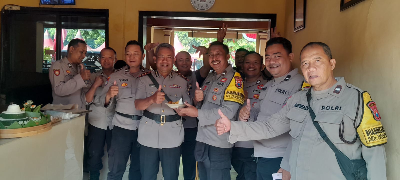 Kapolsek Nganjuk Kota Gelar Tasyakuran dan Doa Bersama, Syukuri Kenaikan Pangkat Pengabdian