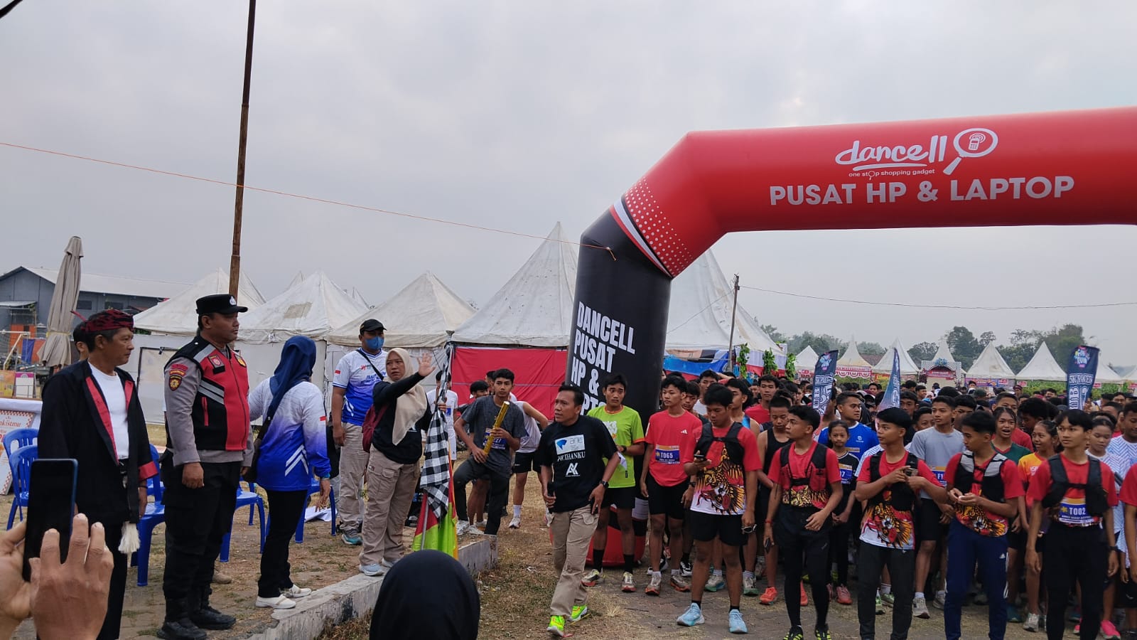 Polsek Warujayeng Amankan dan Kawal Fun Run 2026 Kecamatan Tanjunganom