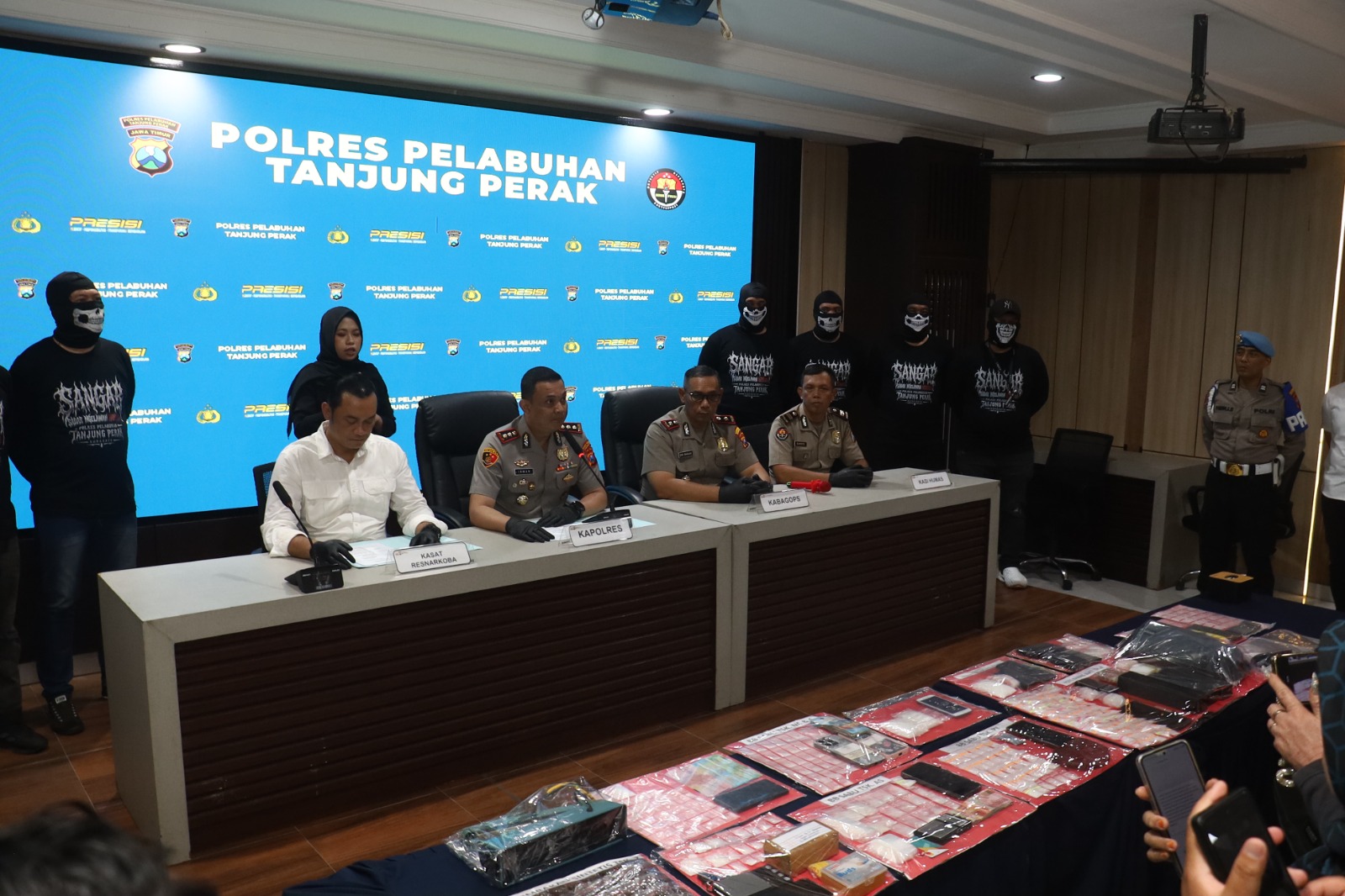 Operasi Tumpas Narkoba 2026, Polres Pelabuhan Tanjung Perak Amankan 27 Tersangka dan Sita 1 Kilogram Sabu