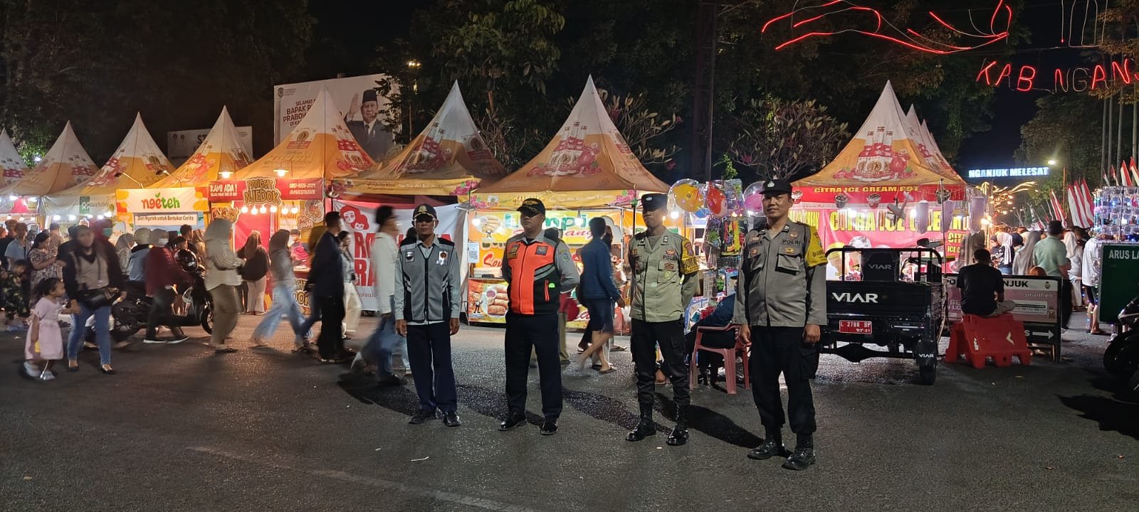 Polsek Nganjuk Kota Amankan Pembukaan Bazar UMKM dalam Rangka Hari Lahir Kejaksaan RI Ke-81