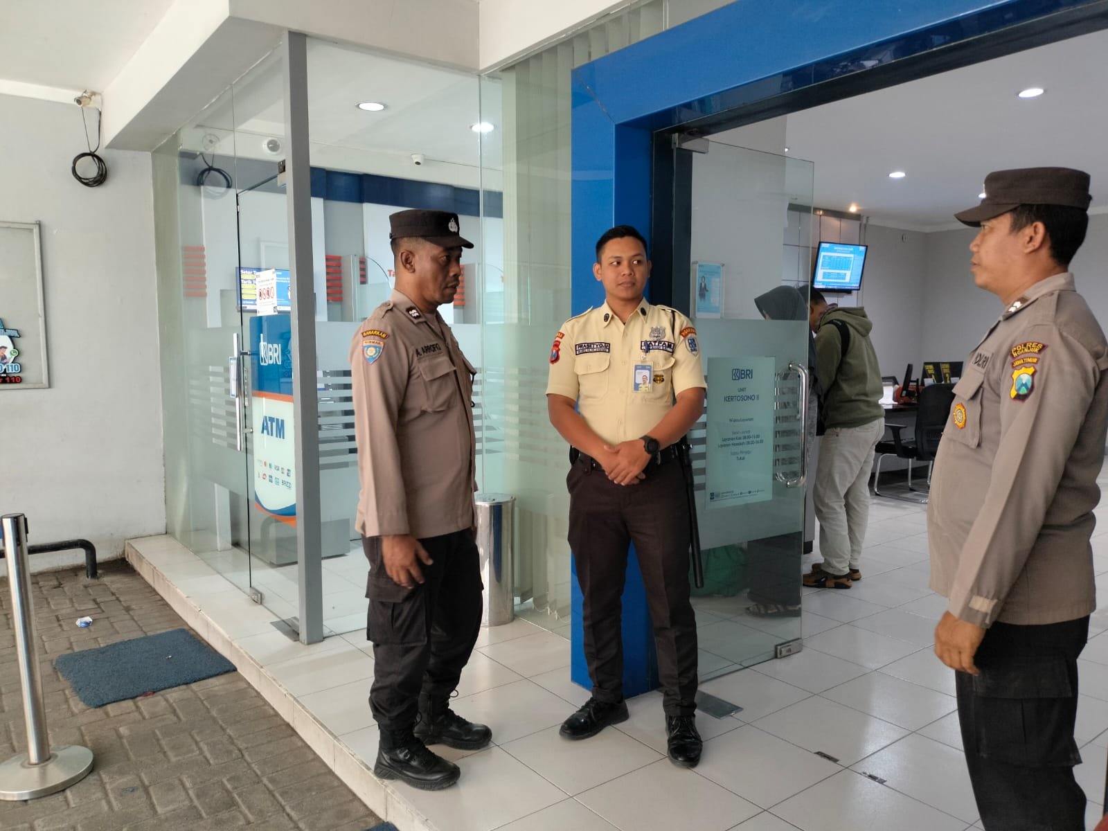 Cegah Tindak Kejahatan di ATM, Polsek Kertosono Tingkatkan Patroli Perbankan