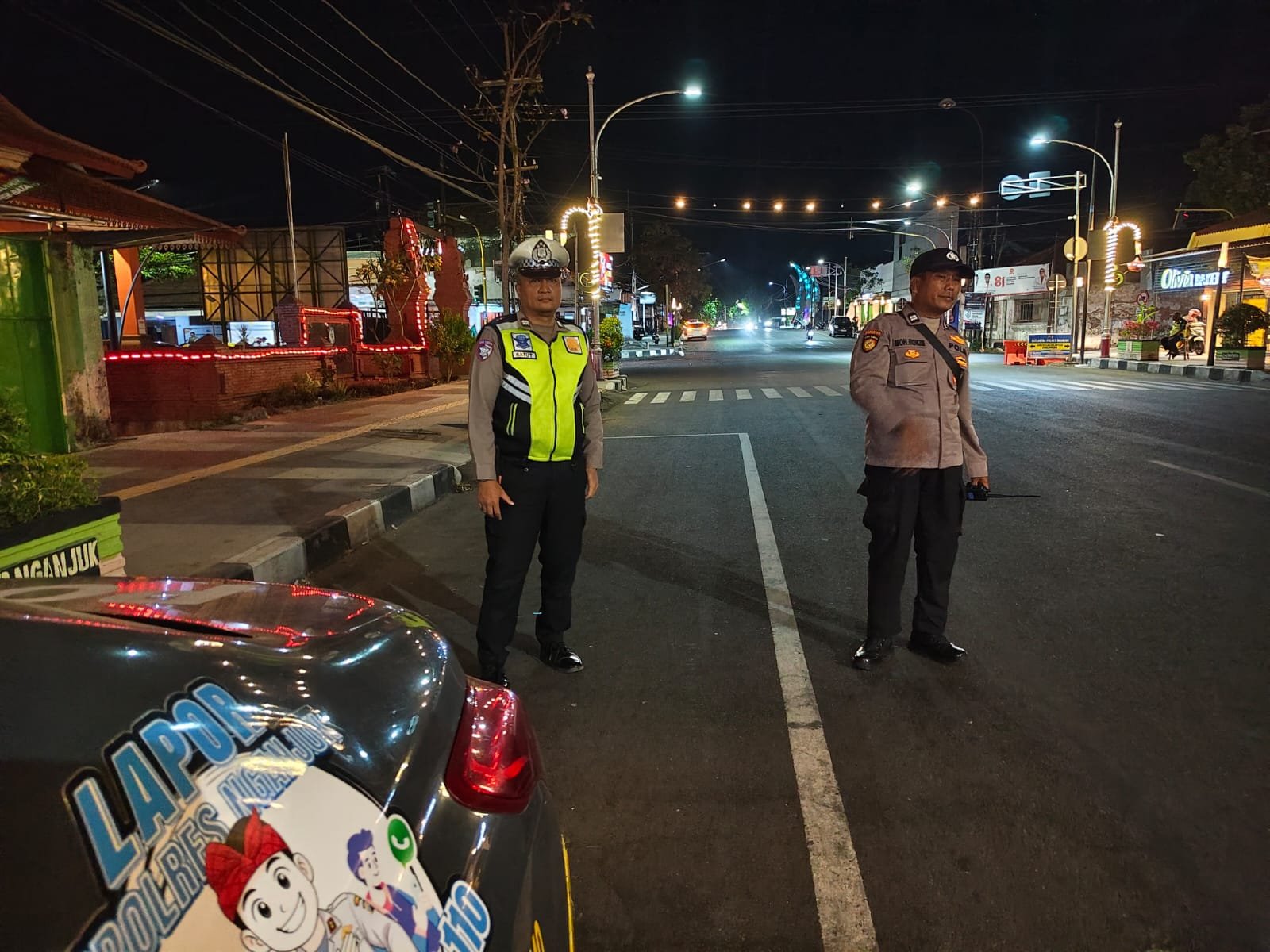 Patroli KRYD Polsek Nganjuk Kota Perkuat Harkamtibmas dan Antisipasi Kejahatan Jalanan
