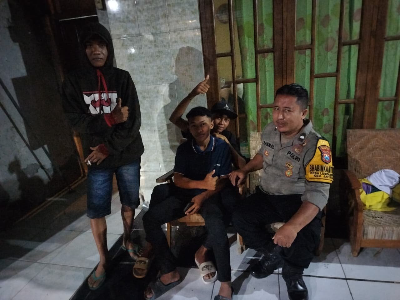 Bhabinkamtibmas Desa Lumpang kuwek Polsek Jatikalen Ajak Pemuda Peran Aktif Jaga Kamtibmas