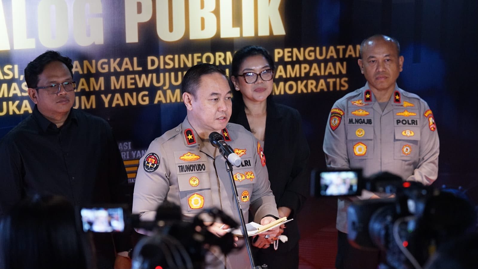 Kawal Aspirasi, Tangkal Disinformasi, Polri Dorong Ruang Demokrasi Tetap Aman melalui Dialog Publik