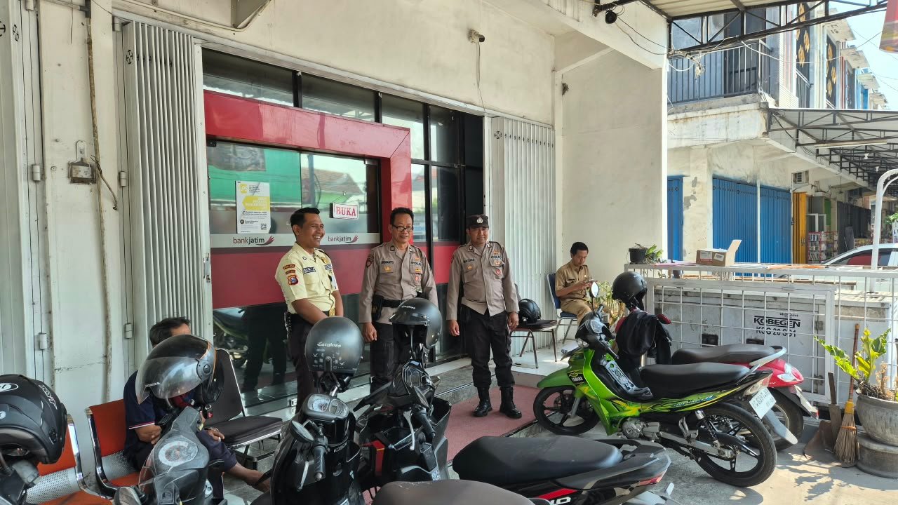 Polsek Kertosono Tingkatkan Patroli Obyek Vital Antisipasi Tindak Kejahatan 
