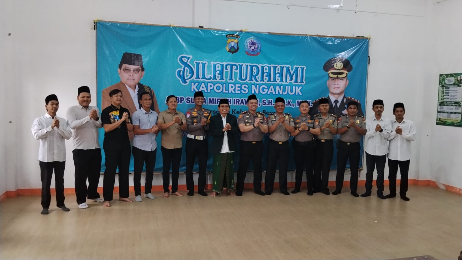 Kapolsek Warujayeng Dampingi Kapolres Nganjuk Silaturahmi ke Ponpes Al-Fattah Pule